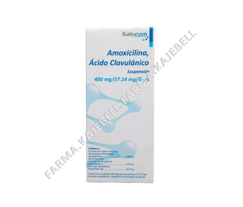 AMOX/CLAV 400/57.14MG 50ML 1FCO SUOR Amoxicilina/Acido Clavulanico
