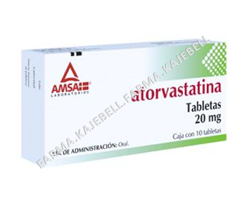ATORVASTATINA  c/10 TABS. 20 MG.