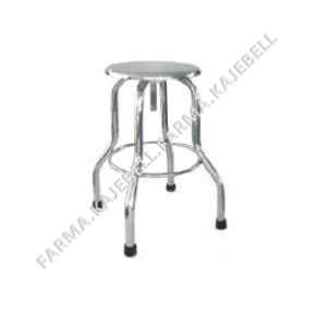 BANCO GIRATORIO DE ACERO INOXIDABLE SIN RUEDAS KJBL