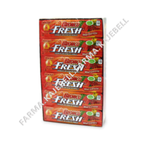 BRONCO FRESH Sabor Miel Cereza Tubo c/9 CARAMELOS 3.66 G. Exh. c/12 Pzs.