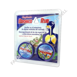 BRONCO RUB UNG?ENTO Blister c/2 LATAS 12 G.