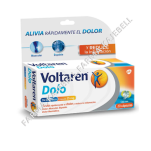 VOLTAREN DOLO c/20 CAPS. 25 MG.