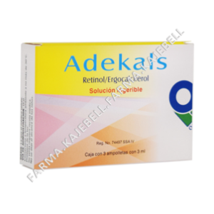 ADEKALS 5000/400 UI/3 Ml. C/3 Ampulas