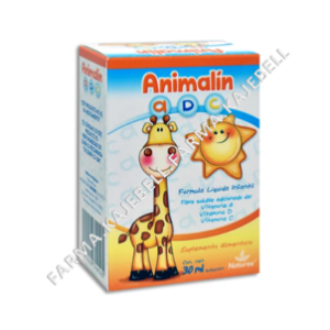 ANIMALIN A-D-C 1333UI/35Mg/400UI/1Ml. Frasco y Gotero 30 Ml