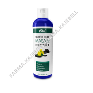 ACEITE PARA MASAJE MUSCULAR 120 Ml. Frasco