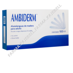 ABATELENGUAS de MADERA Caja C/100 Piezas