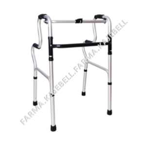 ANDADERA de ALUMINIO 2 NIVELES DE APOYO Col. Plata.