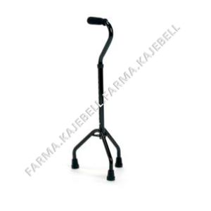 BASTON TRI-PIE Base Media Luna ALT. AJUST. Col. Negro.